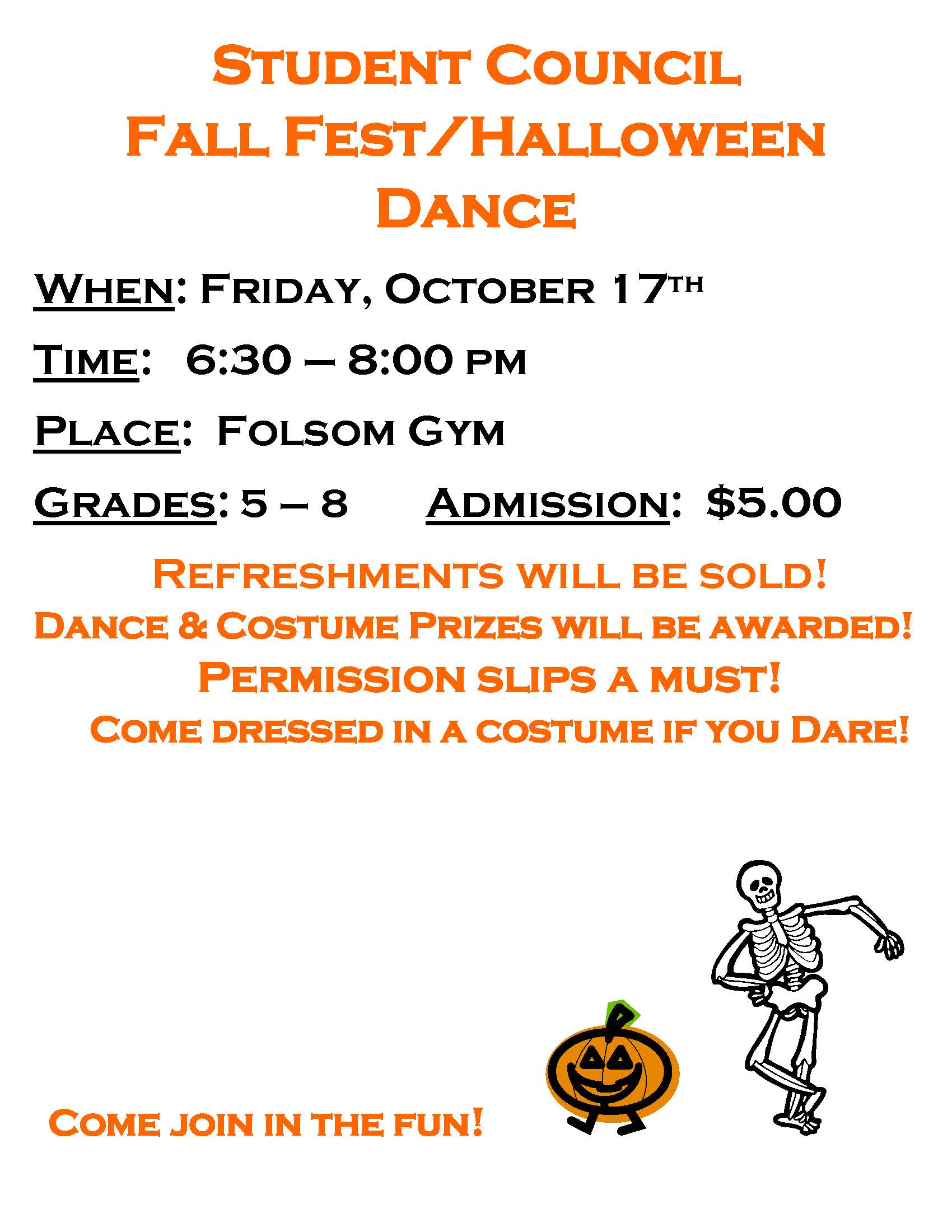 Fall Fest/Halloween Dance